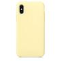 iPhone X Silicone Case, XSHNUO Liquid Silicone Gel Rubber Ultra Thin Case with Soft Microfiber Cloth Lining Cushion for Apple iPhone X (2017) 5.8 inch (Mellow Yellow)