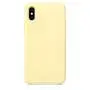 iPhone X Silicone Case, XSHNUO Liquid Silicone Gel Rubber Ultra Thin Case with Soft Microfiber Cloth Lining Cushion for Apple iPhone X (2017) 5.8 inch (Mellow Yellow)