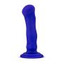 6.5" Powerful 10 Vibrating Functions Personal Massager - Platinum Silicone Vibrating Dildo - Suction Cup Harness Compatible - USB Rechargeable - Sex Toy for Women - Sex Toy for Adults (Blue)