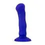 6.5" Powerful 10 Vibrating Functions Personal Massager - Platinum Silicone Vibrating Dildo - Suction Cup Harness Compatible - USB Rechargeable - Sex Toy for Women - Sex Toy for Adults (Blue)