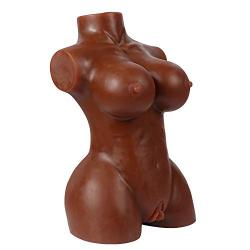 Xise Realistic 3D Love Doll Sex Toys for Men Male Masturbator with Vagina and Anal Discreet Package,13 Pound (Brown)