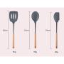 XIAMEND Wooden Handle With 9 Sets Of Silicone Handles Cooking Spoon Shovel Kitchenware Set (Size : 9 piece)