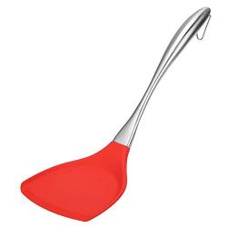 Iainstars Stainless Steel Handle Silicone Kitchenware Non-Stick Cookware (Spatula)