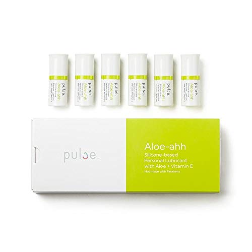 Natural Moisturizing Medical-Grade Silicone Based Vitamin E Personal Lubricant- Aloe-ahh by Pulse- FDA Cleared- 6 Pods 6.7 ml Each (Compatible with Pulse Warming Dispenser)