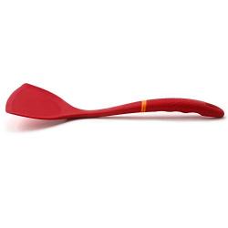 Yuybei-Home Silicone kitchenware Pack of 2 One-Piece Silicone Wok Spatula Non-Stick Heat Resistant Easy to Clean Seamless Kitchen Utensil for Chinese Cooking Nonstick Heat Resistant Tools