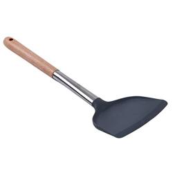 Flybloom Stainless Steel Kitchen Spatula Shovel Spoon Set Silicone Handle Spatula Non-slip Home Restaurant Cooking Shovel Soup Spoon Kitchenware,Spatula