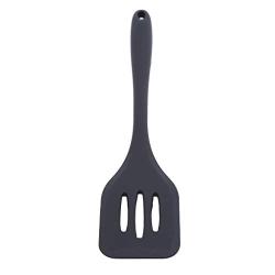 MOONQING Non-stick Silicone Spatula Shovel Heat-Resistant Flexible Rubber Frying Eggs Turner Pancake Cooking Shovel Kitchenware,black