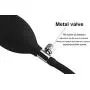 Black Inflatable Enema Oversized Silicone Enema Bulb Explosion-Proof Design Clean Anal Silicone Rinse Men and Women-778957908570