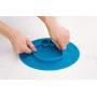 ezpz Sesame Street Elmo Mat - One-Piece Silicone placemat + Plate (Red)