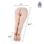 Y-NOT 3D Realistic Silicone Half Sex Doll with Legs, Ass and Feet for Vaginal Anal Sex, Lifelike Adult Toy Male Masturbator