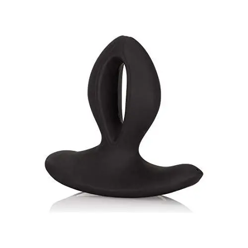 CalExotics Silicone Wireless Dual Motor Probe ? Silicone Vibrator Prostate Anal Plug ? Adult Vibrating Fetish Sex Toy for Couples - Black