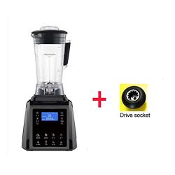 Automatic Digital Touchscreen 3Hp 2L Professional Blender Mixer Juicer High Power Food Processor Green Fruit Smoothies,Black Extra Driver,Au Plug