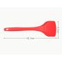 Kitchenware Utensils Premium Silicone Non-Stick and Heat Resistant Utensils for Cooking, Flipping and Pressing Red 2 packs