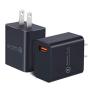 Quick Charge 3.0 Wall Charger, OKRAY 2 Pack 18W Fast Charging USB Wall Charger Power Adapter USB Plug Compatible 10W Wireless Charger, iPad Pro, Tablets, iPhone, Samsung Galaxy, LG, HTC (Black Black)