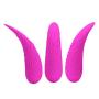 Qhufnng Silicone Mini Toy for Women, Battery, 12 Speeds, Waterproof Preferable Gift for Lover Remote Vibrantor Toy, Pink