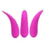 Qhufnng Silicone Mini Toy for Women, Battery, 12 Speeds, Waterproof Preferable Gift for Lover Remote Vibrantor Toy, Pink
