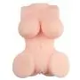 Yasuodd Male Adult Toy Llm 3D Silicone Waterproof and Realistic 2 Entrances Male Relaxation Toys The Best Gift for Men Esx (Color : Skin)