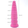 Labibing 9.05 Inch Medical-Grade Silicone Extra Huge Big Size Personal Spa Toys Labibing (Color : Pink)