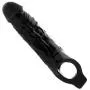 Black Silicone Cóndom Reusable Pênnís Sleeve Enlargement Toys for Men Chástity Clítoris Stímulator Pênnís Rings 9 INCH