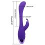 WEI EI Hot Sale High Frequency 10 Modes USB Rechargeable Vib Waterproof Multifunctional V-Msager Ultra-Silent C-Stimulator for Women (Purple)