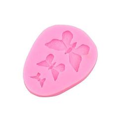 TGSEA 3-Hole Butterfly Cake Mold Chocolate Cake Mold Sugarcraft Decorating Baking Tools 3D Silicone Fondant Mold Bakeware Soap Mould Kitchenware