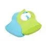 2 Pack Silicone Baby Bib, BPA Free, Green and Blue, Easy Clean up