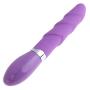 Loveria Vibrating Multispeed Silicone Lovers Ribbed Screw Thread Dildo 100% Pure Medical Grade Silicone Waterproof 10 Powerful Functions G-spot Vibrator Sex Toy for Adults(Purple)