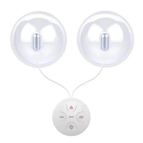 JIELUO Rechargeable Ni-pple Massager Breast Chest Stimulator Enhancer Toys Women ，with Retail Box 10 Speed ?ípplè Modes Electric Pump Sucker
