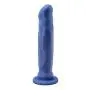 8&quot Realistic Sensa Feel Dual Density Dildo - Platinum Silicone - Long Veined Cock Dong - Suction Cup Harness Compatible - Sex Toy for Women - Sex Toy for Adults (Indigo)