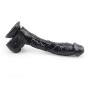 MXJYB Waterproof Silicone Material Lifelike Suction Cup D?`ld.?s for Female Beginners(10inch) MXJYB (Color : Black)