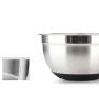 Stainless Steel Mixing Bowl with Ergonomic Non-Slip Silicone Base Professional Kitchenware (20cm)