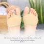 Metatarsal Pads, Ball-of-Foot Cushions Half Toe Bunion Sleeve with Sole Forefoot Gel Pads Cushion for Diabetic Feet Metatarsalgia Mortons Neuroma Prevent Calluses Blisters, Beige