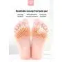Ball of Foot Cushions Metatarsal Pads Silicone Forefeet Pad for Anti-rubbing and Pain Relief from Long-time Standing Elastic One Size for Men Women (1pcs incl. 5 white and 5 yellow pairs)