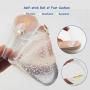 Gel Metatarsal Pads for Thong Sandals Flip-Flops, 2Pairs Forefoot Cushion Inserts, Ball of Foot Grip Pads for Metatarsal Support and Pain Relief, Anti-Slip
