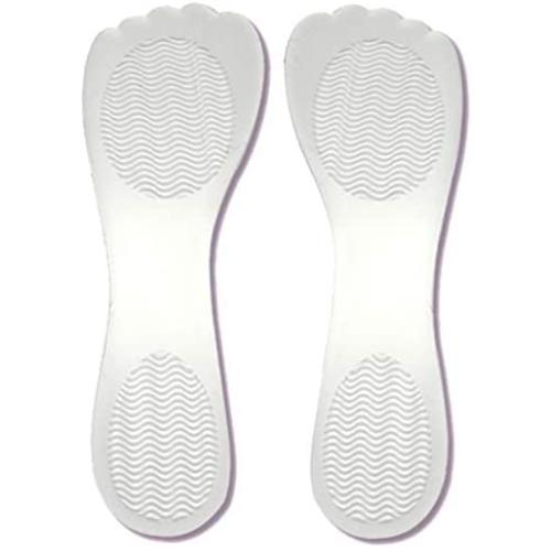 1Pair 3/4 Women Lady Girls Self Adhesive Silicone Gel Non Slip Comfortable Shoe Insoles High Heel Shoe Cushion Inserts Pads Comfortable Metatarsal Pad for Pain Relieve(Clear)