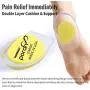 Plantar Fasciitis Heel Cup【PORON - Made in USA】 Silicone Gel Heel Cup Pads for Long Time Standing, Walking, Heel Pain, Running, Heel Spur, Foot Pain - Men & Women (Yellow, S size: W 4.5-8.5 / M 6-9)