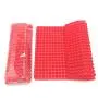 2 Pcs Silicone Baking Mat Non Stick - Pastry Baking Kitchenware Heat Resistant Placement Countertop Protector Utensils Red