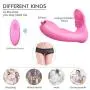 Hot Sale Powerful Clitorial Licking Dual Motor Multi Frequency Wearable Wireless USB Rechargeable Butterfly Vinrator with Heating Invisible Mssagers for Women Couples