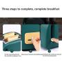 QIN.J.FANG-Kitchen 1200W Multi-functional Stainless Steel 2 Slices Bread Roaster set,220 v Can be Test bread, yogurt, hot milk, steamed, fried, thawed, reheated,Green