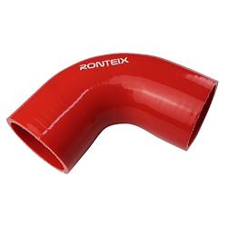 Ronteix Universal 4-Ply High Performance ID 2-1/2 Inch 90 Degree Elbow Coupler Silicone Hose (2.5(63MM), RED)