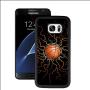 Samsung Galaxy S7 Case with Basketball Fire Pattern Whimsical Design Bumper Black Soft TPU and PC Protection Anti-Slippery &Fingerprint Case for Samsung Galaxy S7
