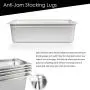 6" Deep Steam Table Pan Full Size, 21 Quart Stainless Steel Anti-Jam Standard Weight Hotel GN Food Pans - NSF (20.87&quotL x 12.8&quotW)