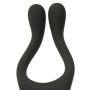 Doc Johnson TRYST - Multi Erogenous Zone Silicone Vibrator and C-Ring - Focused Stimulation For Both Partners - Synergistic Vibrations - Black