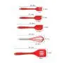 Silicone Kitchenware Set Of 5 Cooking Spoon Shovel Whisker Brush Kitchen Tool