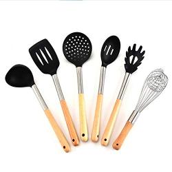 Silicone Kitchenware 6 Piece Set Nonstick Cookware Shovel Spoon Pasta Spoon Dust Kitchen Kitchenware