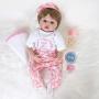 ENA Reborn Baby Doll Realistic Silicone Vinyl Baby 21 inch Weighted Soft Body Lifelike Doll Gift Set for Ages 3+