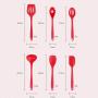 ZOUWEILING Silicone Kitchenware Kitchenware Stainless Steel Silicone Kitchenware Set Silicone Kitchenware Set Spatula Set Convenient Storage Durable,Black