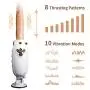 WeDol Automatic Thrusting Dildo Sex Machine for Women Hands-Free Sex Fun with 8 Powerful Thrusting Actions 10 Vibration Modes Remote Control Heating Realistic Vibrating Dildo Female Love Machine