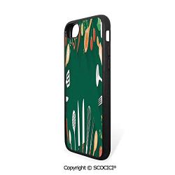 SCOCICI Non-Slip Drop Protection Smart Cell Phone Case Kitchenware Utensils Vegetables Spices Cooking Creative Recipe Home and Cafe Design Print Compatible with iPhone 8