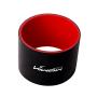 Hiwowsport Silicone 4-Ply Straight Coupler Silicone Hose 76mm Length with T-clamp(3.0"(76mm), Black with Red)